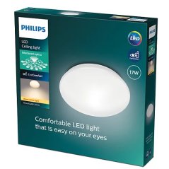 LED plafón s povrchovou montážou MOIRE 17W 2700K 32cm biely okrúhly PHILIPS