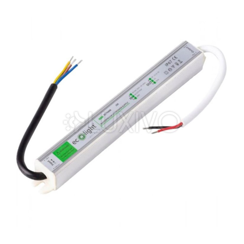 IP67 30W 12V hermetický LED zdroj Ecolight