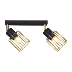 Lamelové stropné svietidlo 2xE27 K-4781 zo série TROY GOLD KAJA