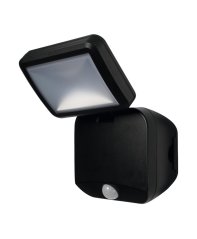 LED reflektor batériový 4W 260lm 4000K IP54 čierny so senzorom pohybu a súmraku Osram