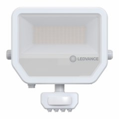 LED reflektor vonkajší 50W 5500lm 3000K IP65 biely so senzorom pohybu a súmraku