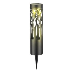 Solárna lampa čierna IP44 so súmrakovým senzorom Albero Sanico Goldlux