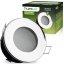 HALOGEN svietidlo na zapustenie do kúpeľne hermetické AQUS GU10 LUMILED chróm IP44 FIXED