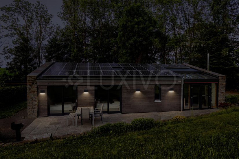 Vonkajšie nástenné svietidlo LED 7W 330lm 3000K teplá biela sivé IP65 Endura Osram