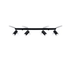 Svietidlo na povrchovú montáž RING 4L 4xGU10 Reflektor Halogén Pohyblivé Minimalistické čierne SOLLUX