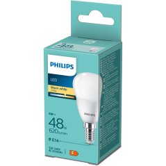 LED žiarovka E14 Ball P45 6W = 48W 620lm 2700K Warm Essential Philips