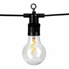 Záhradná solárna girlanda 15x LED dekoračné žiarovky 11, 58m 2200K teplá + diaľkový ovládač ALAVAS LUMILED