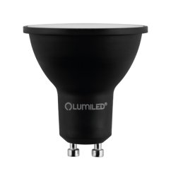 LED žiarovka GU10 reflektor PAR16 6W = 50W 600lm 4000K neutrálna 120° čierna LUMILED