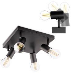 Stropné svietidlo 4x E27 GLASA LUMILED