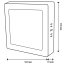 Stropné svietidlo LED s povrchovou montážou 12W Square 4000K GLOW White LUMILED
