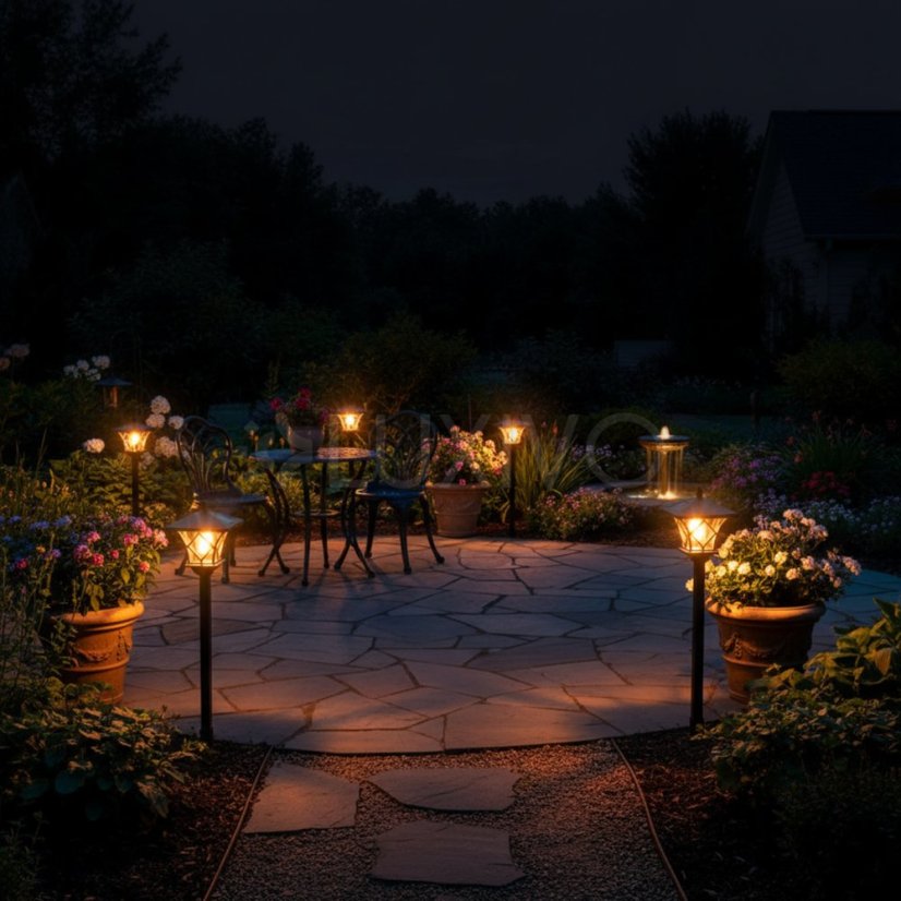 LED RIBES Solárne záhradné lampy Vonkajšia lampa 150cm LUMILED