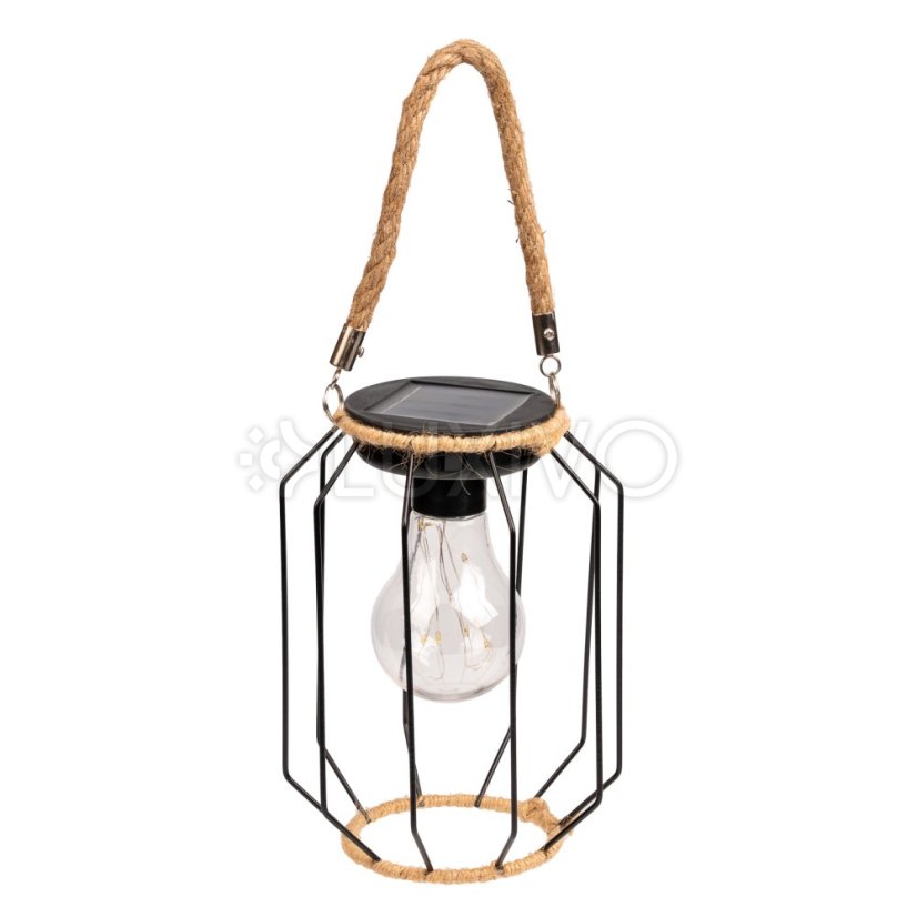 Solárna záhradná lampa LED závesná lampáš DORA IP44 3000K LUMILED