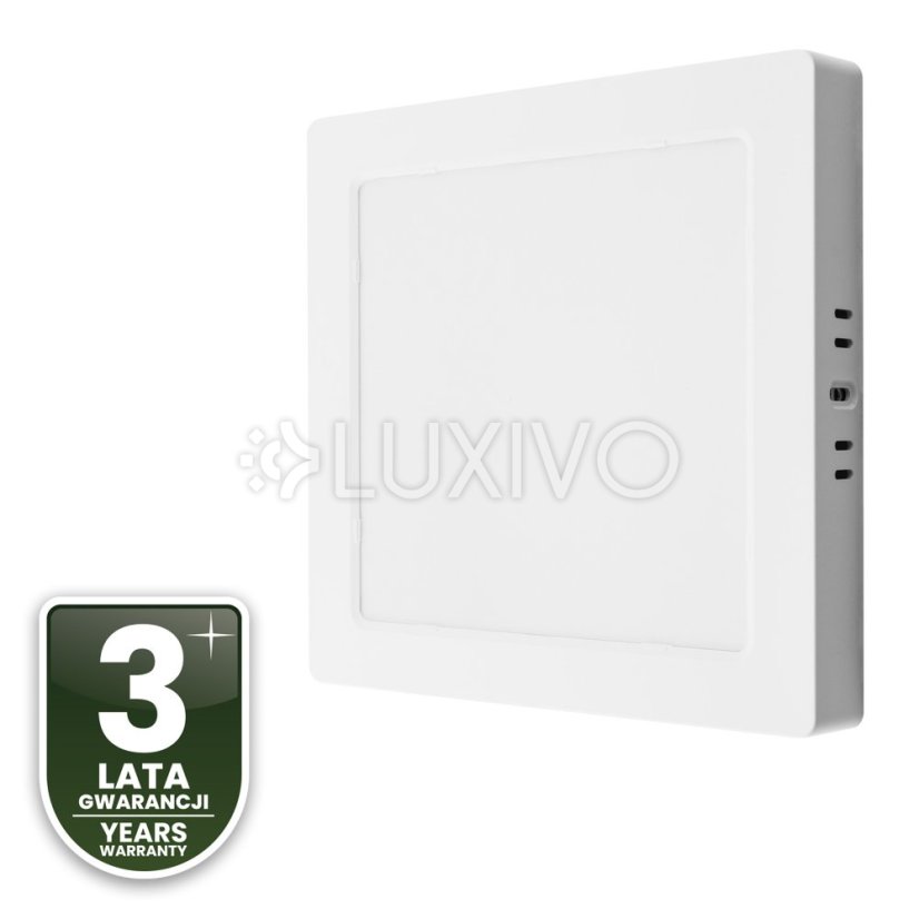 Stropné svietidlo LED s povrchovou montážou 18W Square 4000K GLOW White LUMILED
