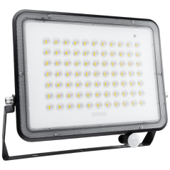 Solárne LED halogénové reflektory 300W Záhradná lampa 4000K IP65 PIR senzor pohybu + diaľkové ovládanie FULGOR LUMILED