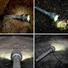 Taktická LED baterka Vodotesné dobíjateľné USB- C 10000lm IPX7 / OB 4 Vayox