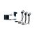 PIKE Plug & Shine LED svietidlo základná sada 3x3,5W 24V 3000K IP67 antracit Paulmann