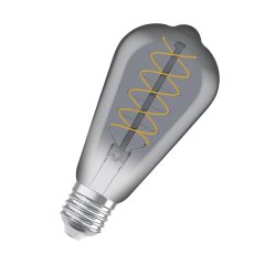 Dekoratívna LED žiarovka ST64 Edison E27 7,8W = 30W 360lm 1800K teplé 320° dymové vlákno stmievateľné Vintage 1906 Osram