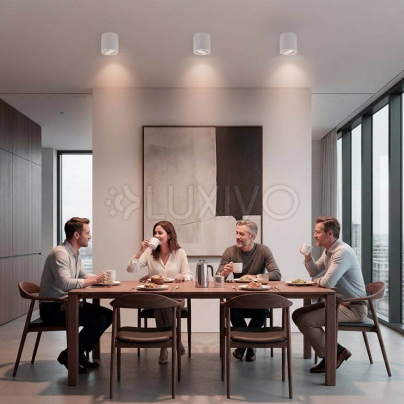 Prisadené halogénové bodové svietidlo AMAT-M - GU10 - LUMILED okrúhle biele 84 mm