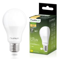 Žiarovka LED E27 A60 15W = 125W 2025lm 3000K teplá 260° LUMILED