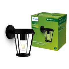 Vonkajšia lampa E27 IP44 Black Sunera Philips
