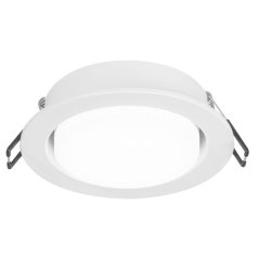 Zapustené bodové stropné svietidlo Round GX53 White Videx
