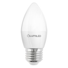 Žiarovka LED E27 Sviečka B35 5W = 40W 550lm 3000K teplá 180° LUMILED
