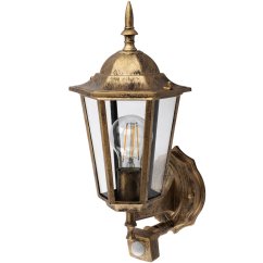 Záhradná lampa Vonkajšia nástenná lampa E27 12W LED svietidlo Senzor pohybu BELLIS LUMILED