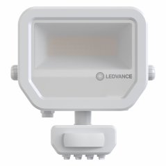 LED reflektor Vonkajší reflektor 17W 2400lm 4000K IP65 biely so senzorom pohybu a súmraku Reflektor Ledvance