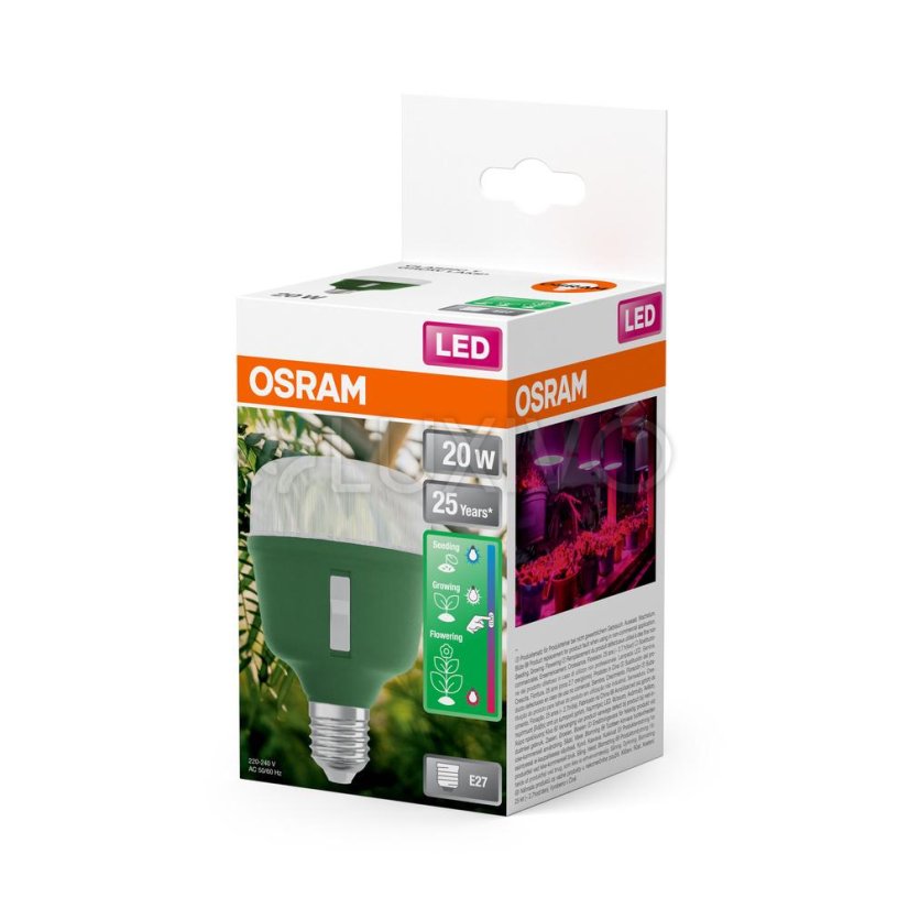 Žiarovka Osram STAR GROW LED na podporu rastu rastlín E27 20W 650lm 110°