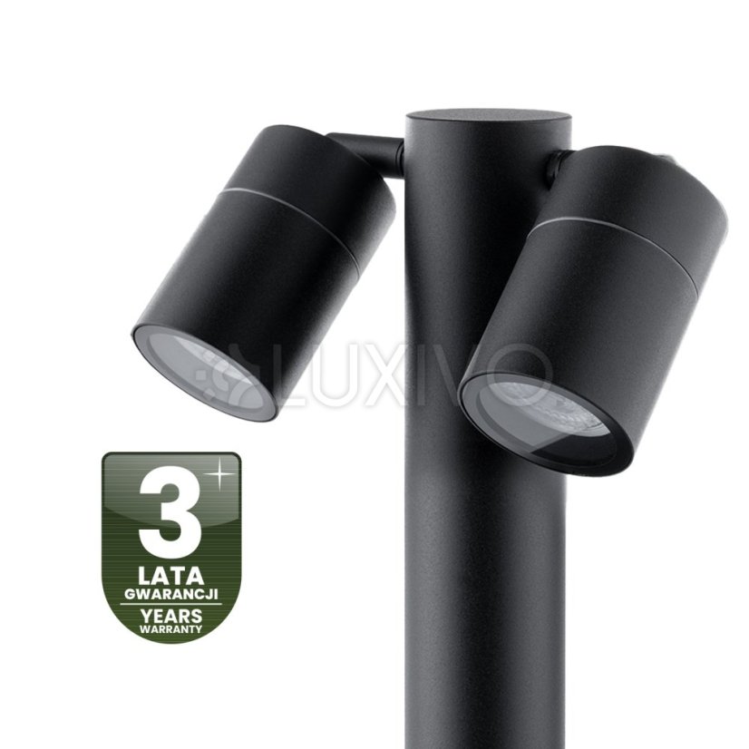 Záhradná lampa svietidlo stĺpik reflektor vonkajšia stojaca 45 cm 2x GU10 ASTI LUMILED