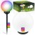 Solárna záhradná LED lampa ATRIS zapichovacia zemná biela guľa 15cm RGB LUMILED
