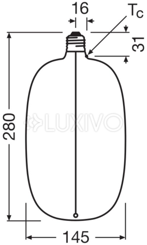 Dekoratívna LED žiarovka E27 4, 8W = 20W 200lm 1800K teplá 320° jantárová filament stmievateľná vintage 1906 Osram