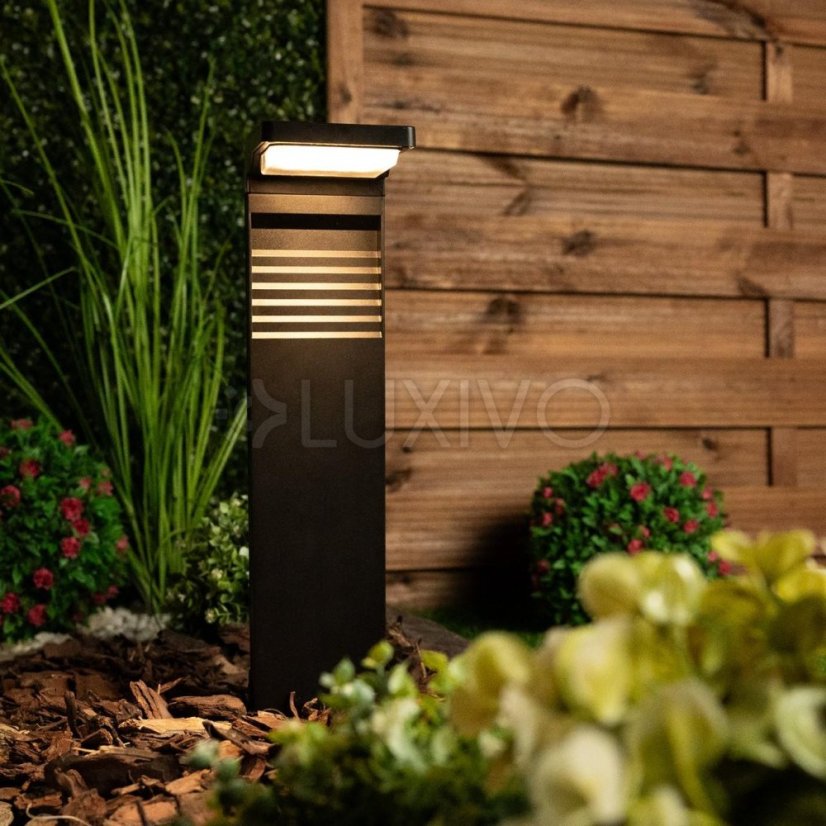 41cm HORIUS HORIUS 4000K IP44 LUMILED Solárne záhradné pólové LED svetlo