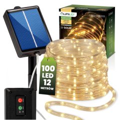 Girlanda solárna záhradná 100x LED dekoračná 11, 9m had 3000K teplá DALEN LUMILED
