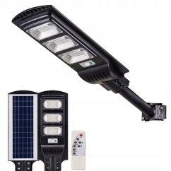 LED solárne pouličné osvetlenie 1200W 6500K s rukoväťou a diaľkovým ovládaním