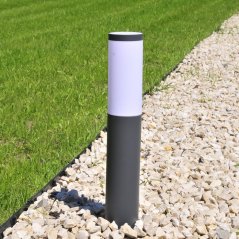 Záhradné svietidlo LED E27 OSLO TUBA GOLDLUX (Polux) LOW GRAY 45cm