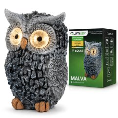 Solárna záhradná lampa LED sova dekoratívna figúrka 3000K MALVA IP44 Lumiled
