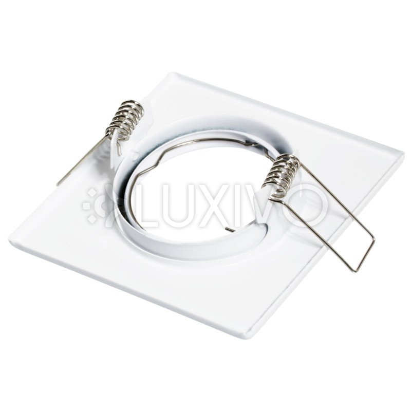 OPIN GOLDLUX (Polux) POHYBLIVÉ stropné svietidlo QUADRAT WHITE STEEL