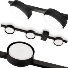 Stropné svietidlo OVILO LED halogénové svietidlo 3x GX53 Bodové nástenné svietidlo Reflektor LUMILED