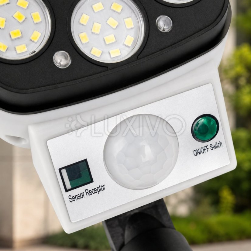 Solárna záhradná lampa LED kamera atrapa LEMER 6500K IP44 Lumiled