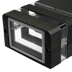 Záhradné nástenné svietidlo Double top down VELA II LED 2x GU10 Black IP54