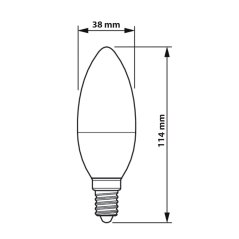 LED žiarovka E14 B38 7W = 60W 806lm 4000K Neutrálna 180° PHILIPS