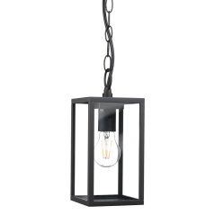 Závesná záhradná lampa E27 čierna IP44 MALMO Goldlux