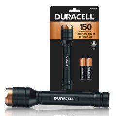 Hliníková LED ručná taktická baterka 2xAA 150lm DURACELL