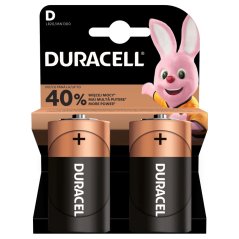 Alkalické batérie Duracell Basic D LR20 Blister 2ks