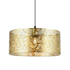 Kvetinový vzor Povrchové závesné stropné svietidlo 1xE27 zlaté MILAGRO
