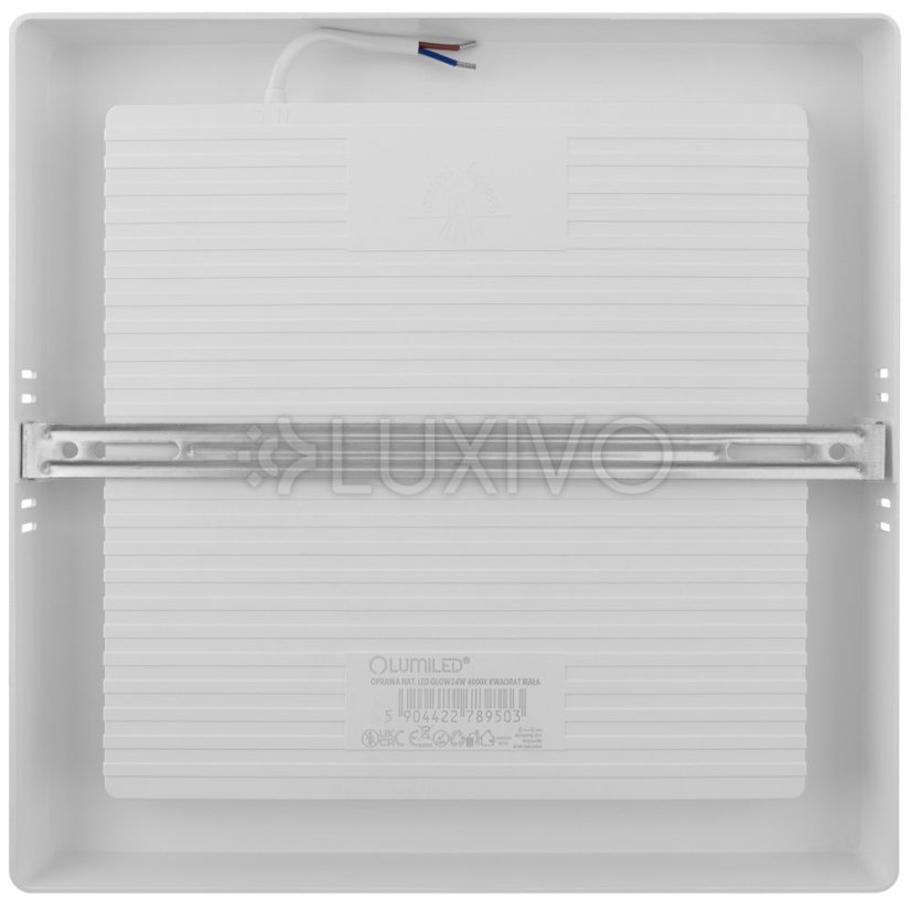 Stropné svietidlo LED s povrchovou montážou 24W Square 4000K GLOW White LUMILED