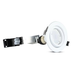 Sada 3x svietidlo na zapustenú montáž Biela + LED žiarovka GU10 5W 4000K VT-3333 V-TAC