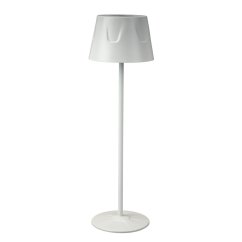 Záhradná LED stojaca dekoratívna stolová nočná USB stmievateľná dotyková biela FIORA LUMILED