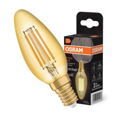 Dekoratívna žiarovka LED B32 Candle E14 4W = 35W 410lm 2400K Warm 300° Vintage 1906 Osram